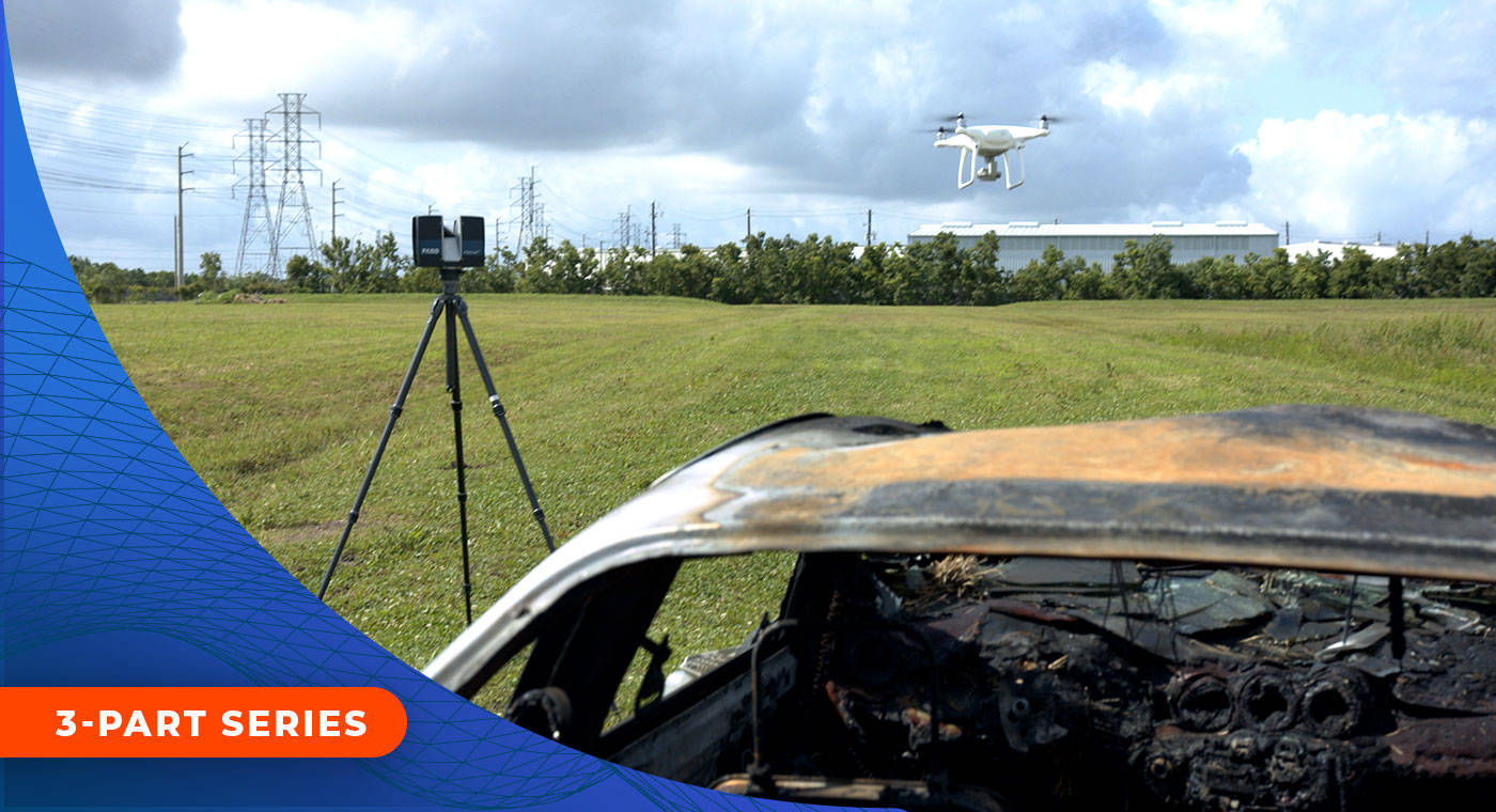 Utiliser des drones et des scanners laser 3D pour documenter rapidement et  précisément les lieux d'accidents | SÉMINAIRE EN LIGNE | FARO