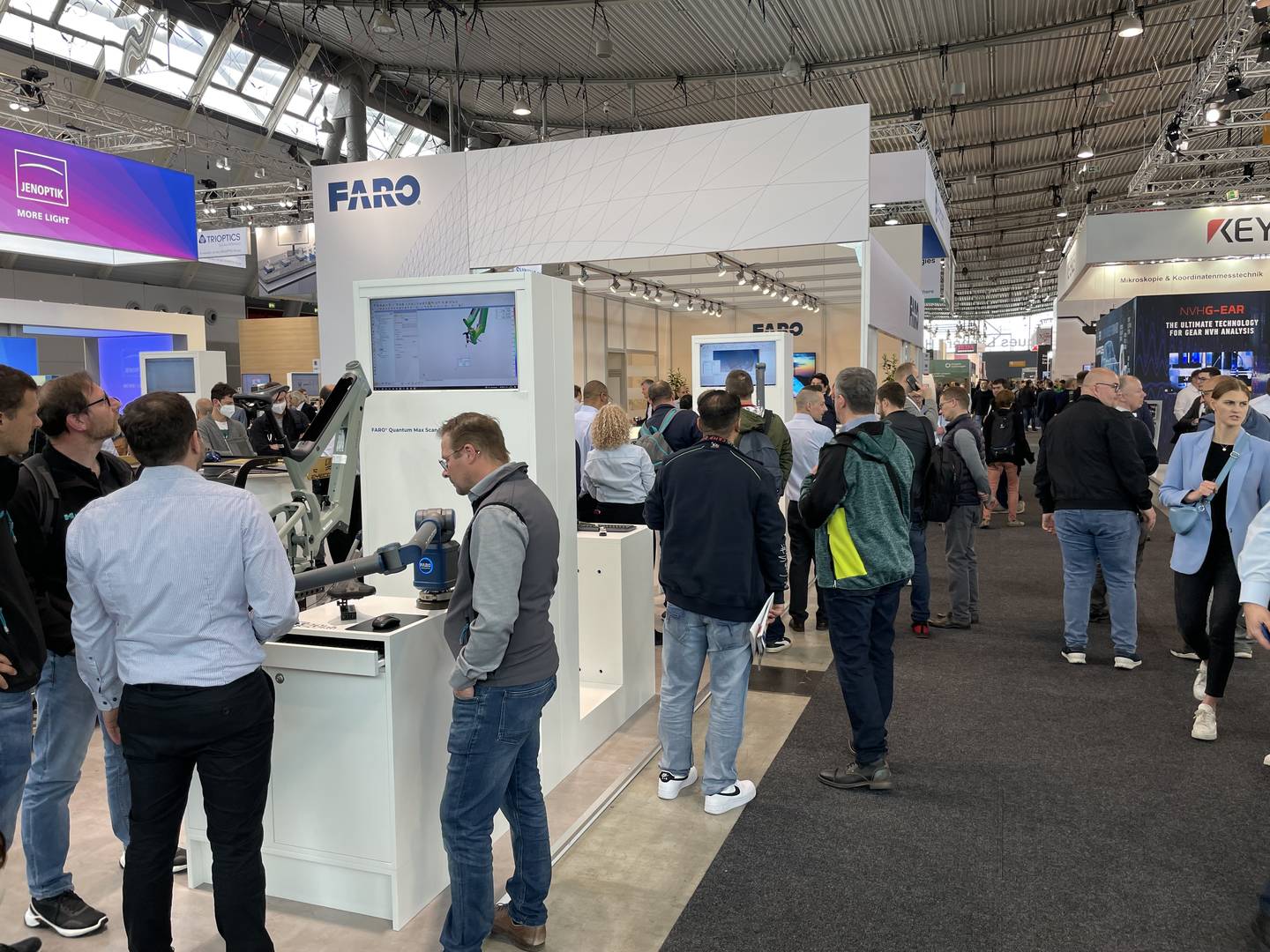 FARO's tradeshow booth 