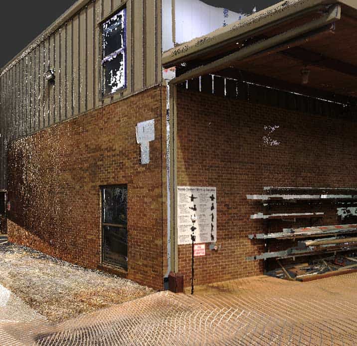 laser scan on piping and conduit routes