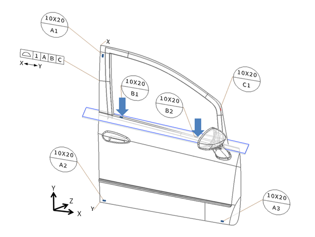Secondary datum plane
