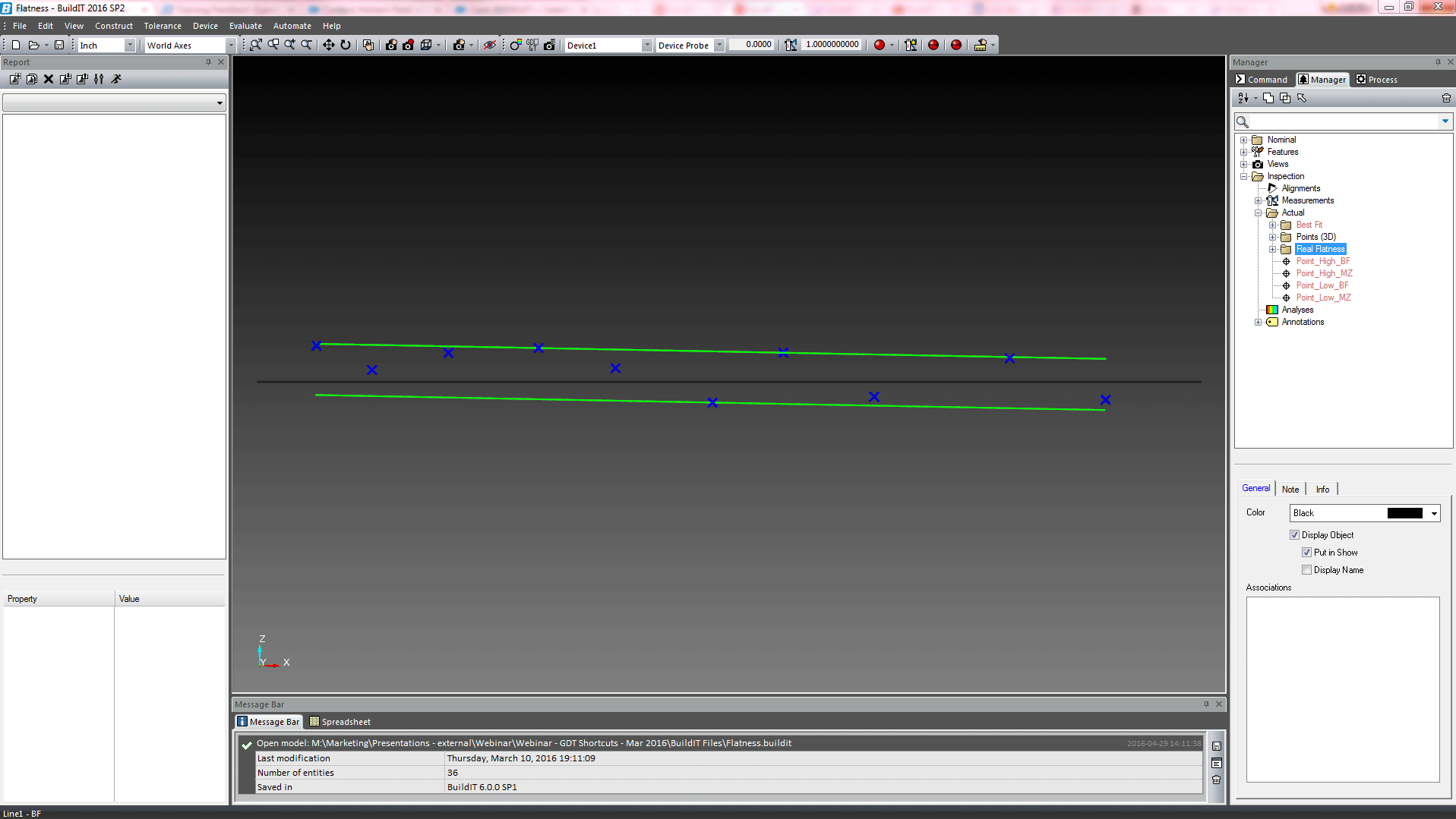 最小領域平面度評価