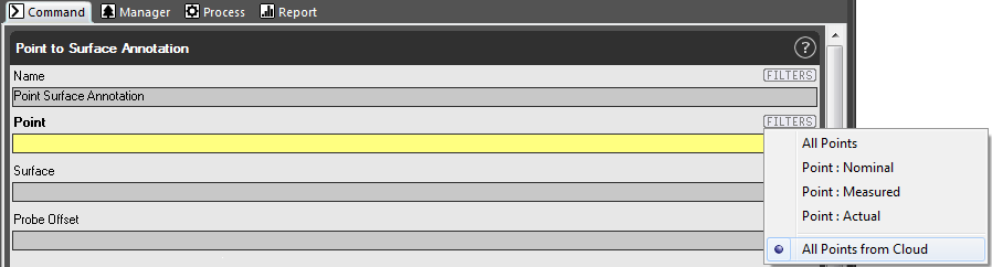 All points from Cloud in command