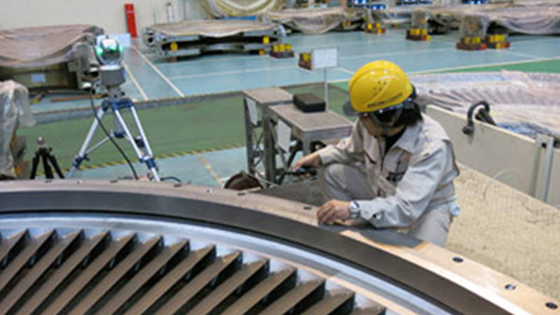 Threedimensionalmeasurementtechnologyisusedinthemanufactureandinspectionofpowerplantturbinesthumb