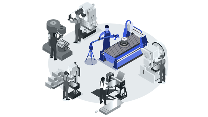 Machining process while increasing accuracy