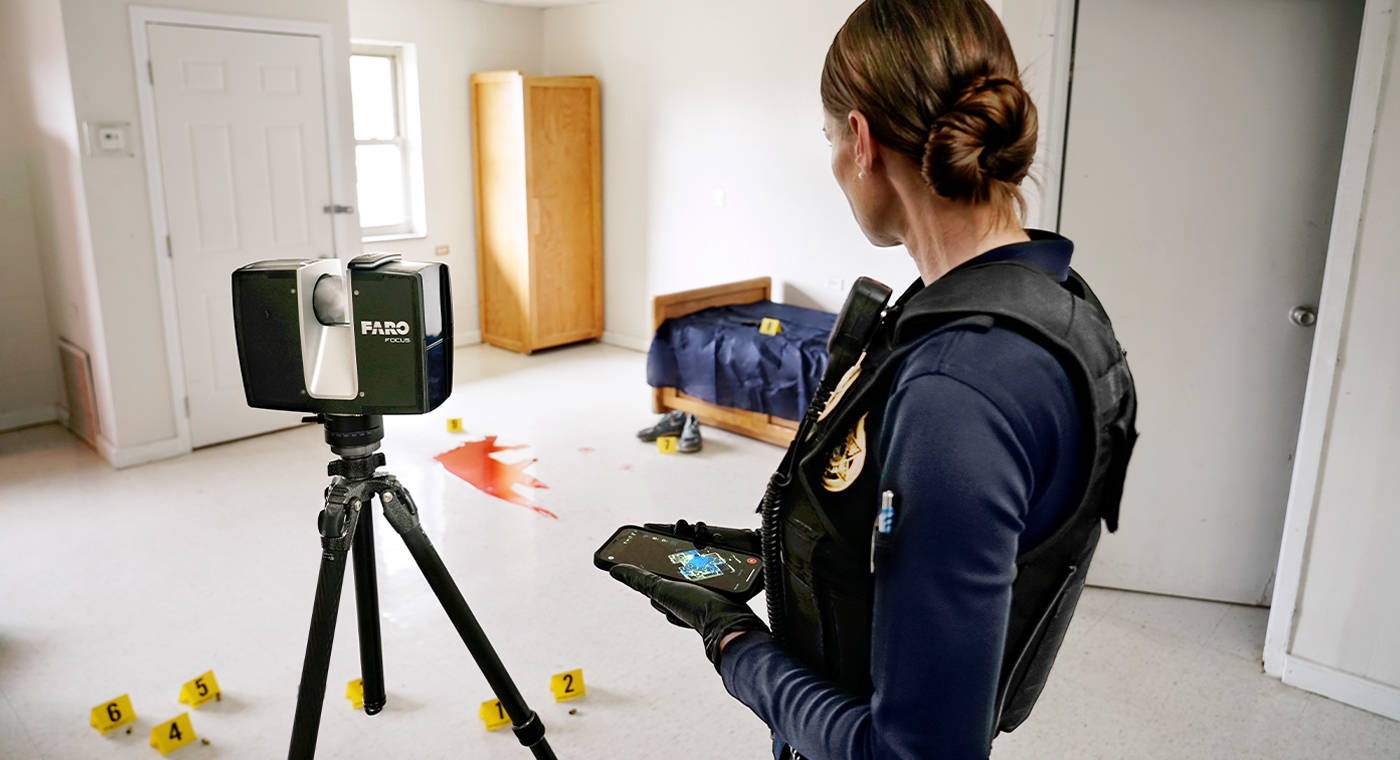 FARO Focus Premium Stream at crime scene