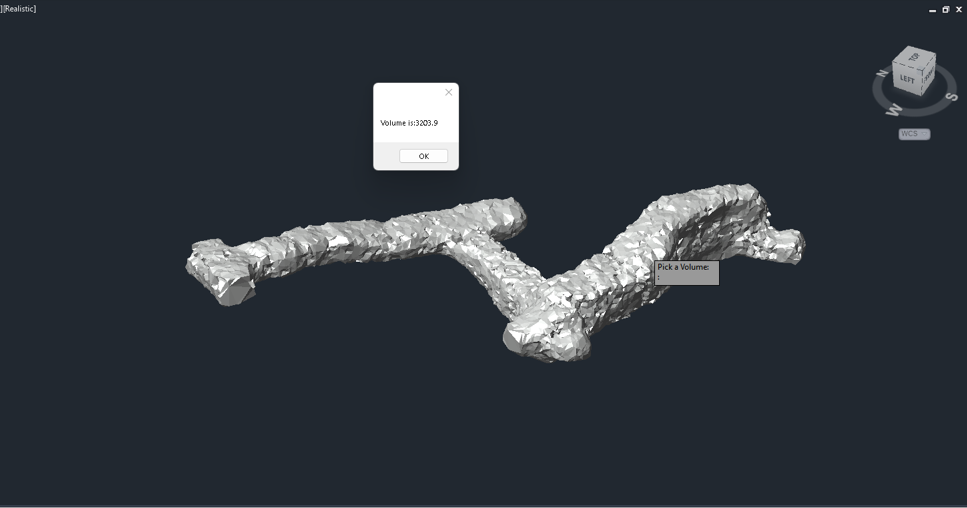 3D model of a mine tunnel