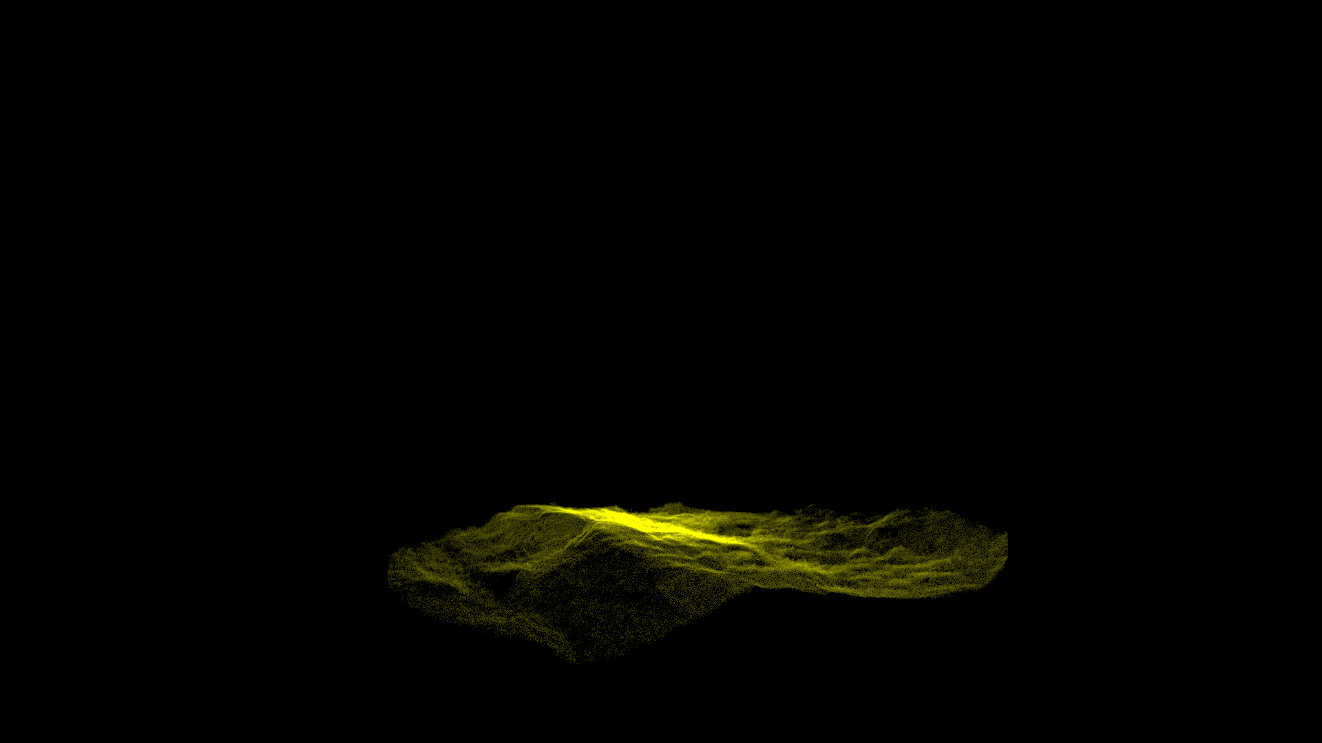 Point cloud data of forest terrain 